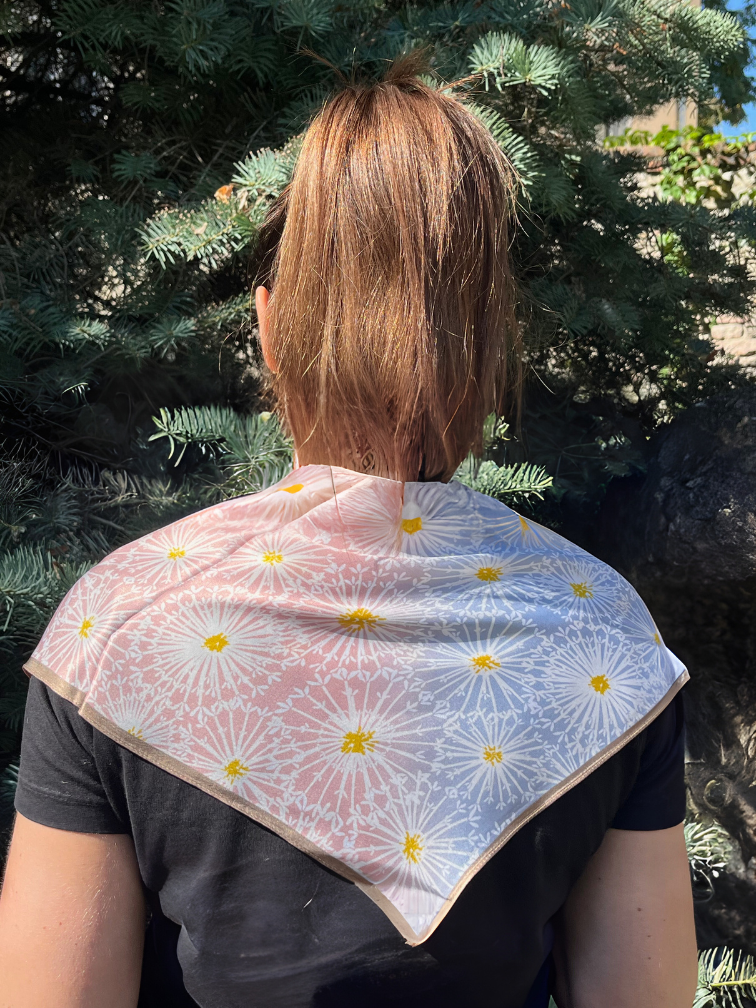 Jedwabna apaszka - letni ogród