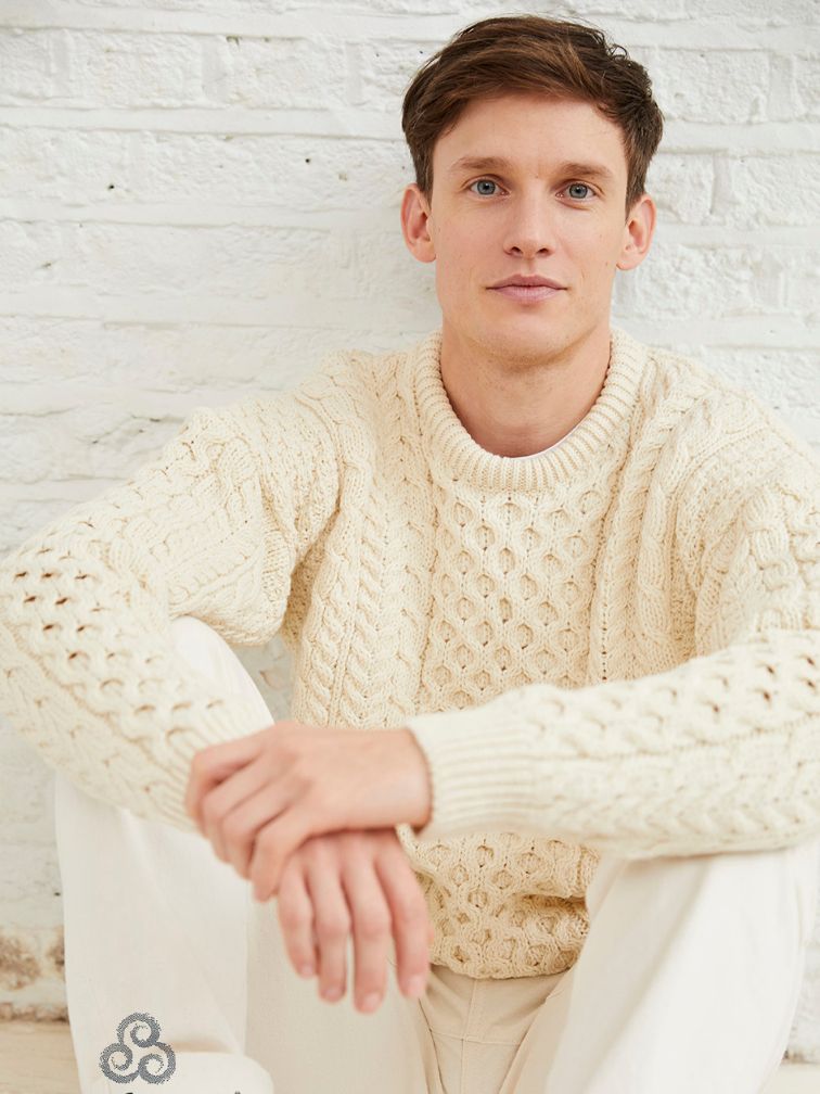 klasyczny sweter z wełny merino unisex