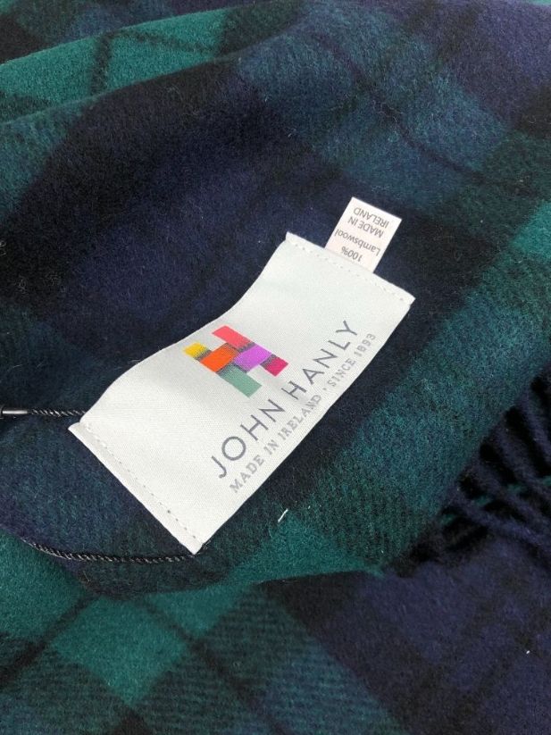 Koc z wełny jagnięcej Black Watch Tartan
