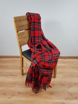 Koc z wełny jagnięcej Royal Stewart Tartan