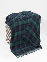 Koc z wełny jagnięcej Black Watch Tartan