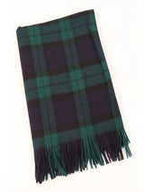 Koc z wełny jagnięcej Black Watch Tartan