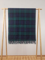 Koc z wełny jagnięcej Black Watch Tartan