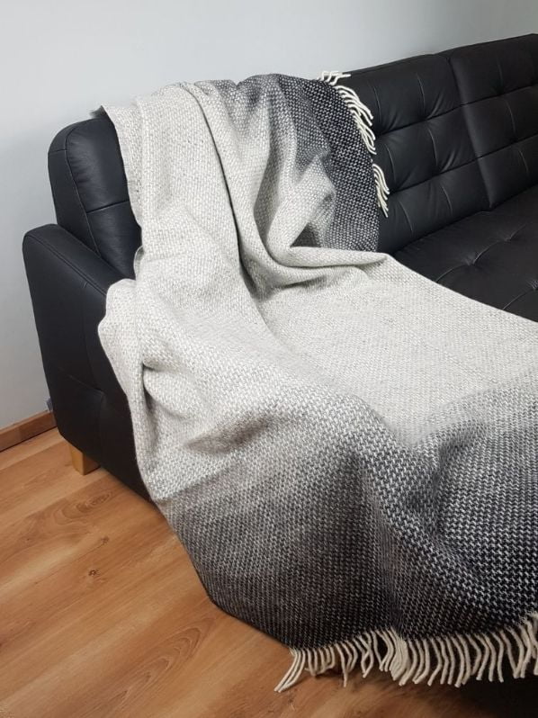Koc wełniany Ombre Pebble
