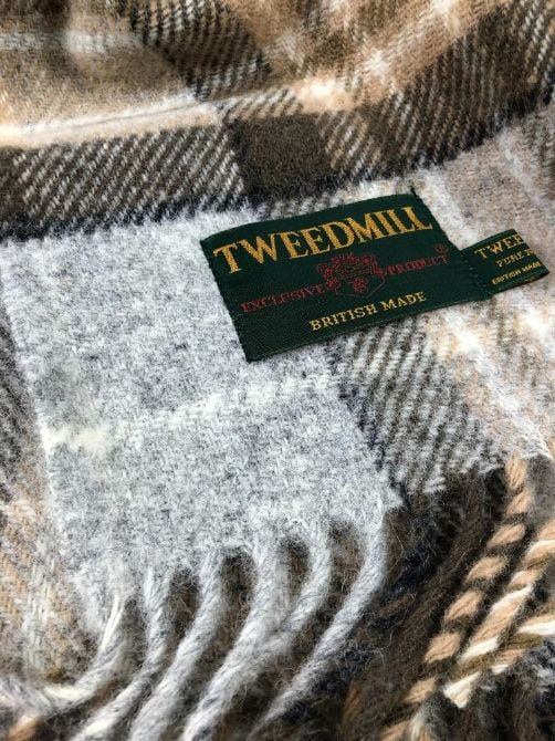 Koc wełniany z tartanem McKellar