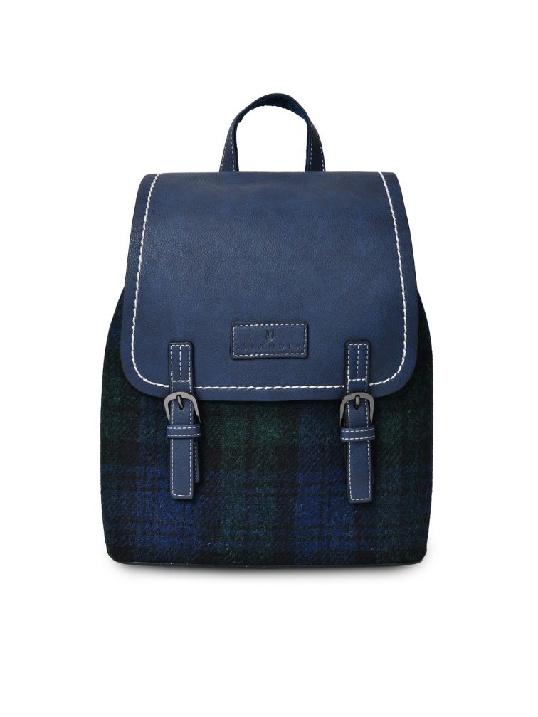 plecak z Harris tweed i skóry ekologicznej
