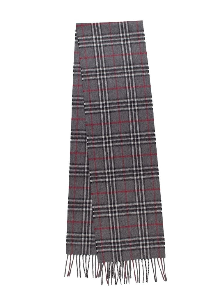 Szalik kaszmirowy z tartanem Dark Grey Thomson
