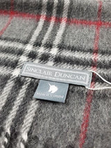 Szalik kaszmirowy z tartanem Dark Grey Thomson