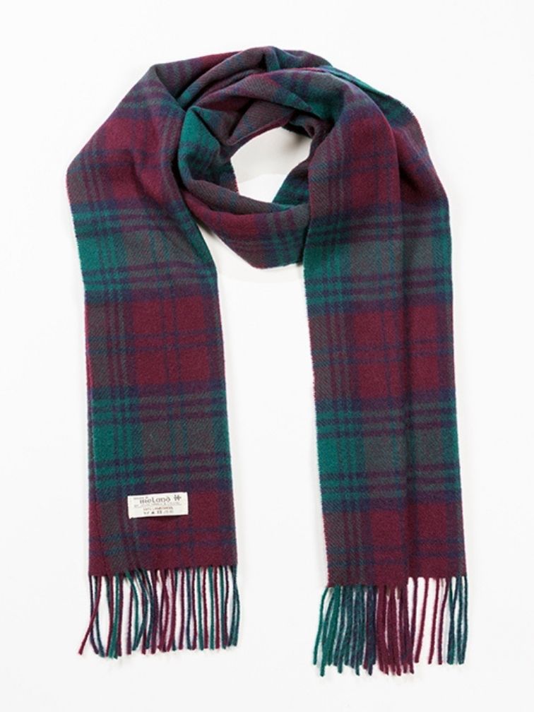 Szalik z wełny jagnięcej Lindsay tartan