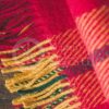 Koc welniany w czerwono zolta kratke Namu Tekstile5