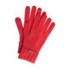 czerwone rękawiczki wełniane
