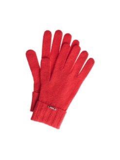 czerwone rękawiczki wełniane