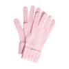 różowe rękawiczki wełniane