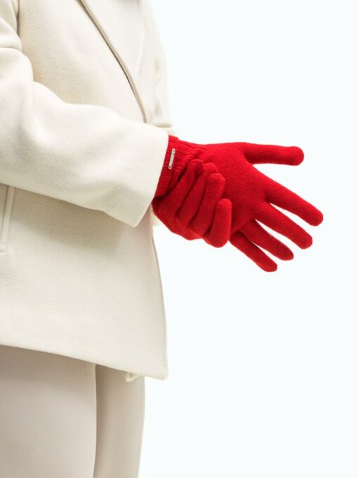 wełniane rękawiczki czerwone